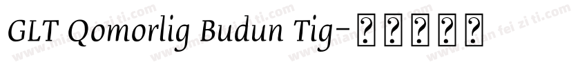 GLT Qomorlig Budun Tig字体转换
